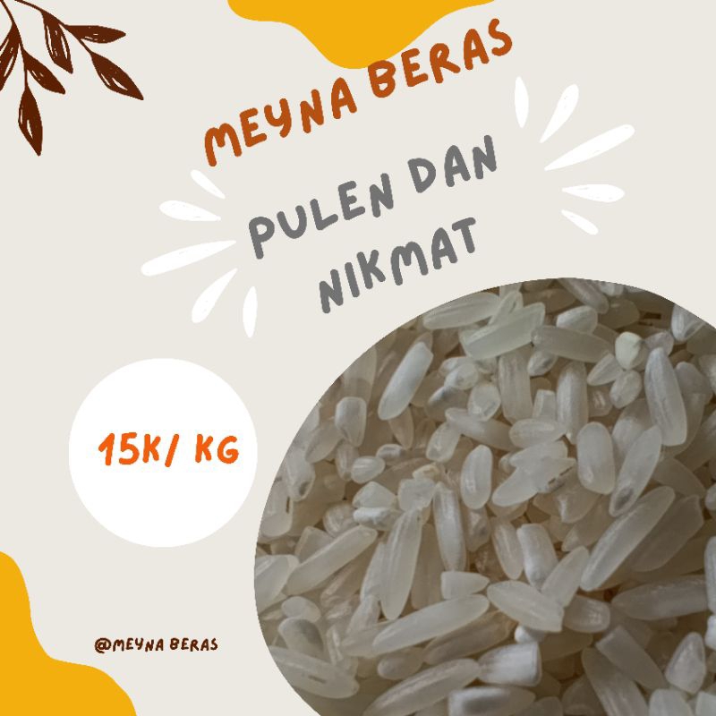 

Meyna Beras/Beras eceran 1kg/beras pulen dan nikmat