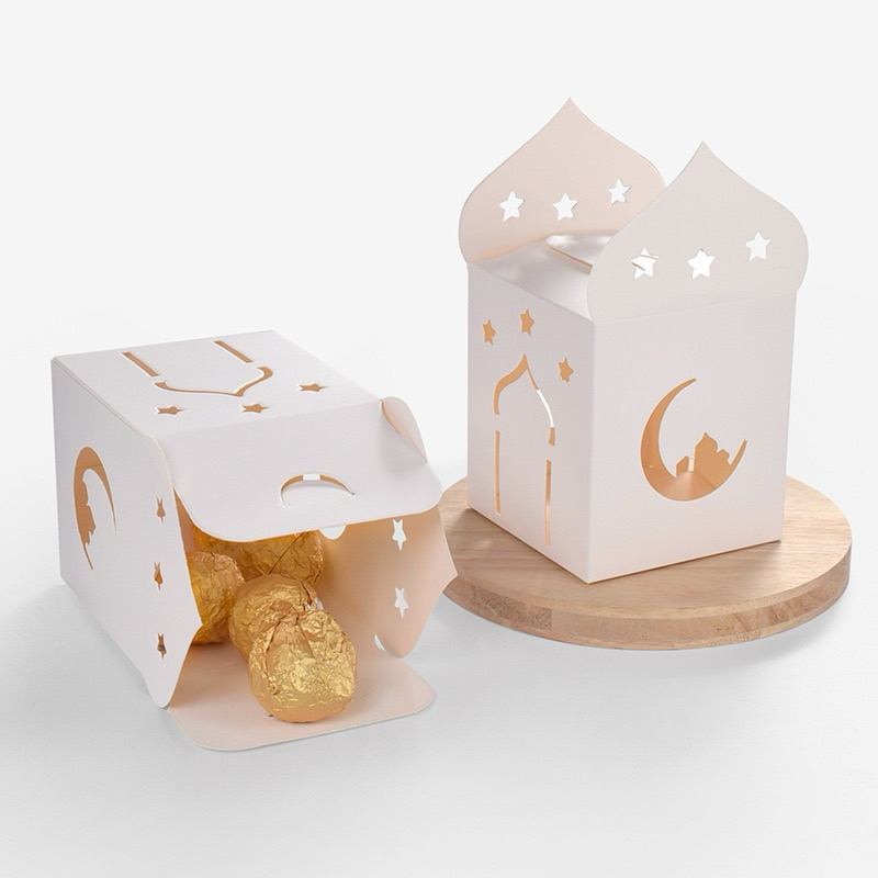 

Mi.casa - Star Moon White Gift box / souvenir/candy box packaging 8x8x9cm