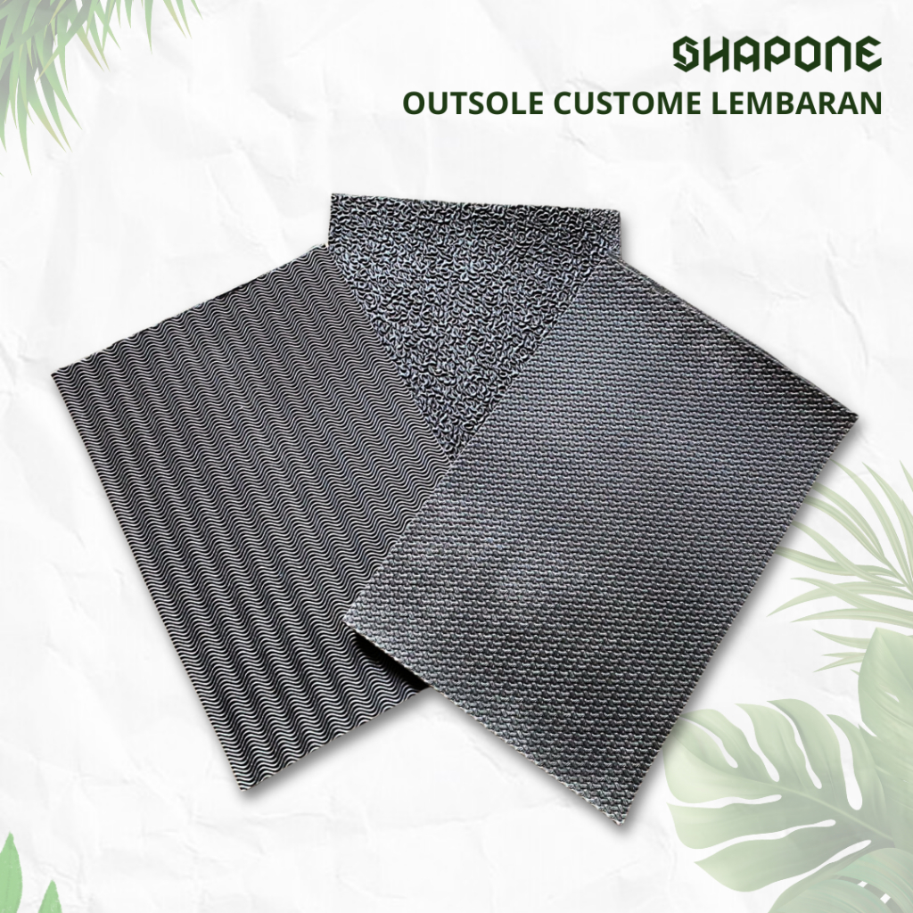 Alas Karet Outsole Anti Licin Karet Outsole Lembaran Sepatu Sandal Motif Karet Bawah Sepatu Custom