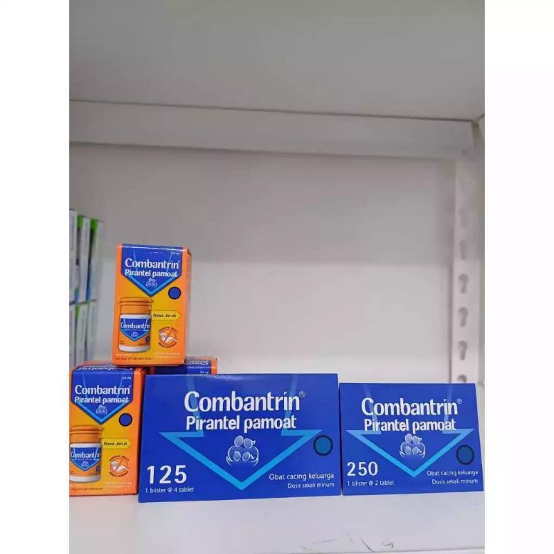 Combantrin Sirup rasa jeruk | Combantrin tablet 125 | Combantrin tablet 250