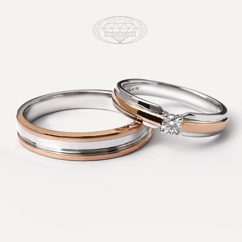 Wedding Rings Cincin Nikah Cincin Kawin Cincin Couple Emas Putih Perak