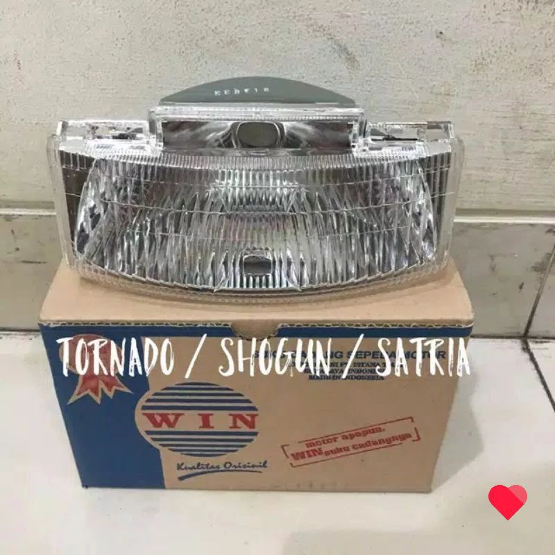 Reflektor/Head lamp/Lampu depan Suzuki Satria 2 Tak Lumba/Shogun Kebo/Tornado/GS/GX Motor