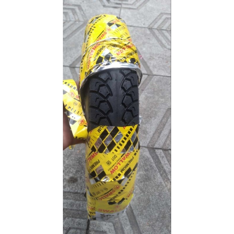 ban luar sepeda listrik ukuran 14x250 merk swallow tubless.