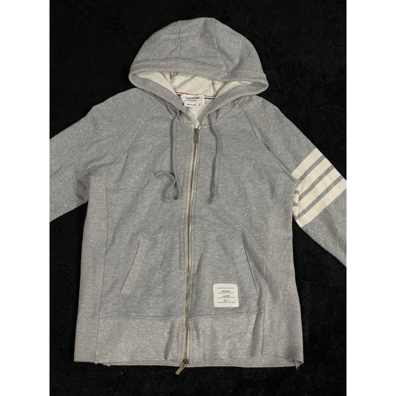 zip hoodie thom browne