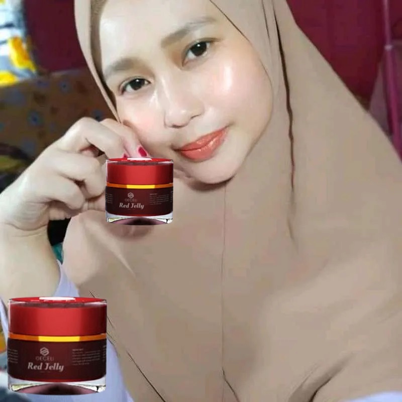 PAKET SABUN GECELI DAN CREAM GECELI RED JELLY SABUN WAJAH GECELI ACNE SOLUTION FACIAL WASH 3-IN-1
