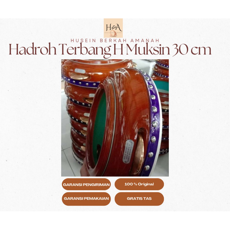 Hadroh Terbang H Muksin Jepara 30 cm Asli