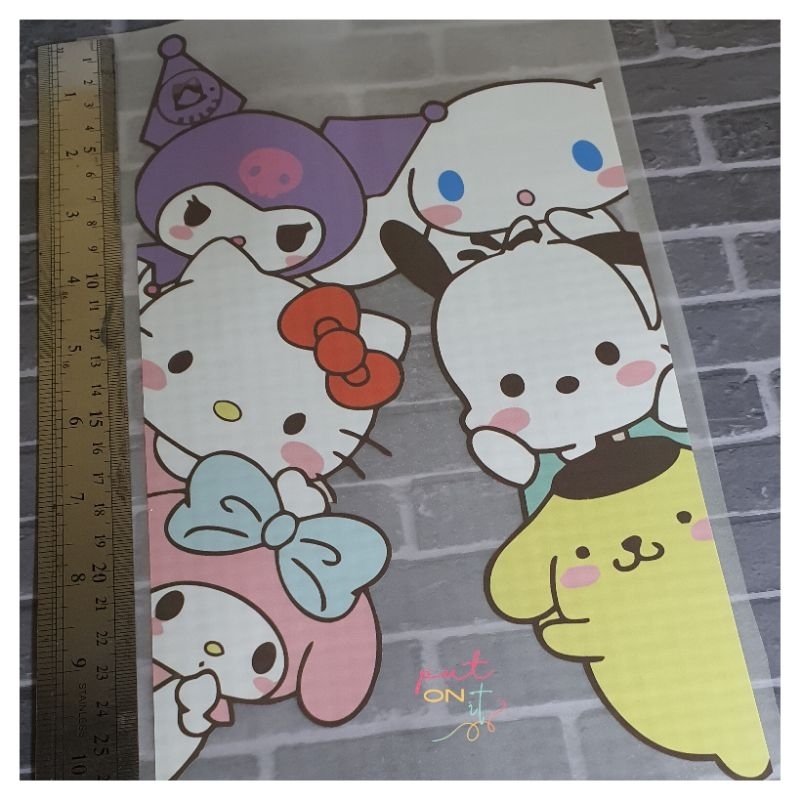 

(SANRIO) Stiker baju DTF / stiker gambar sablon / iron-on sticker / Stiker untuk kain