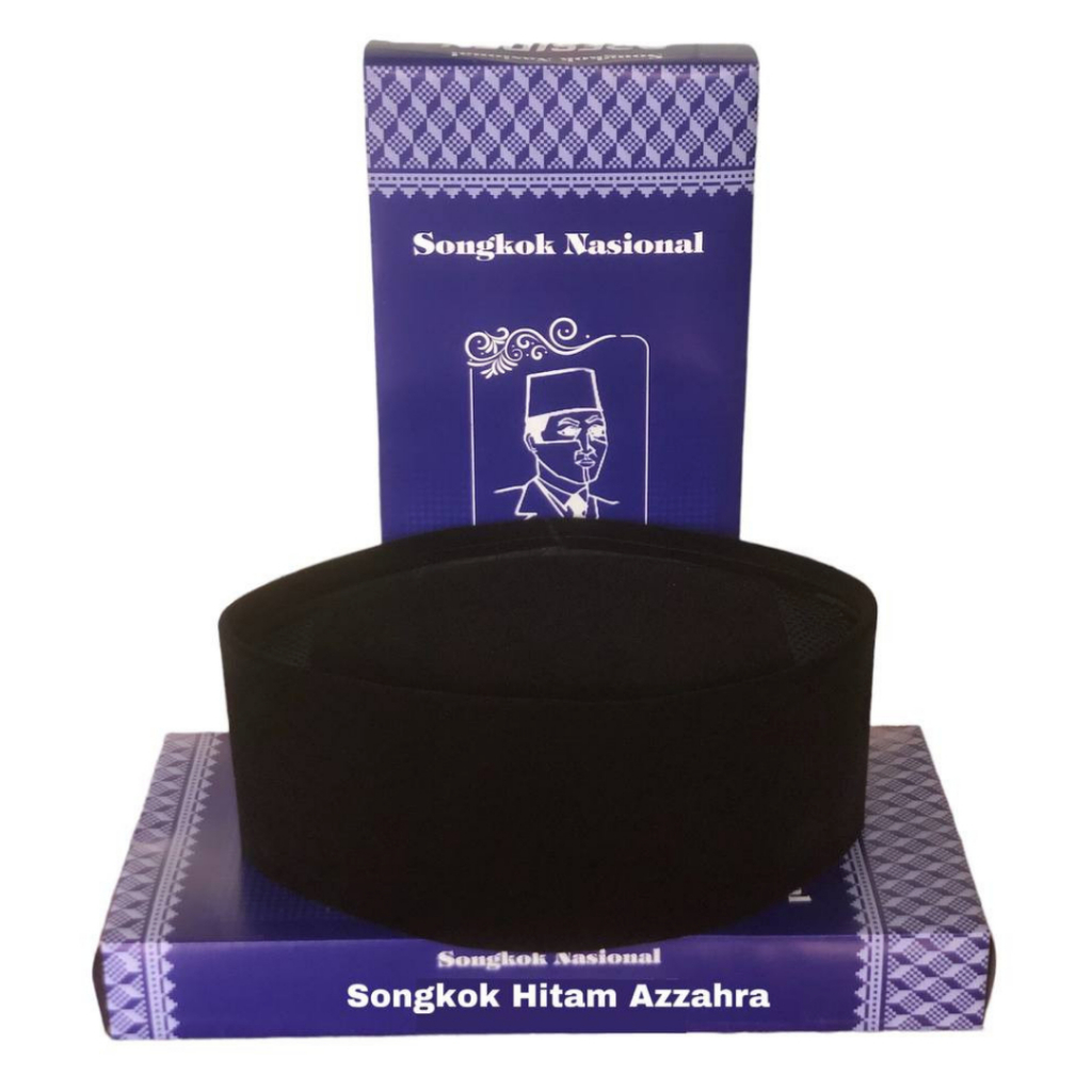Songkok Hitam Kopiah Ac Polos Nasional Tinggi 7
