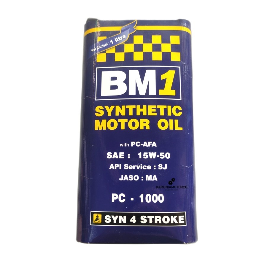 Oli BM1 Synthetic PC-1000 15W-50 1 Liter Original 100%