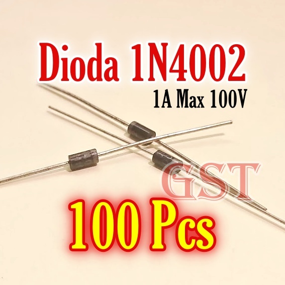 100Pcs Dioda Diode 1A 1N4002 1N 4002 1 amper