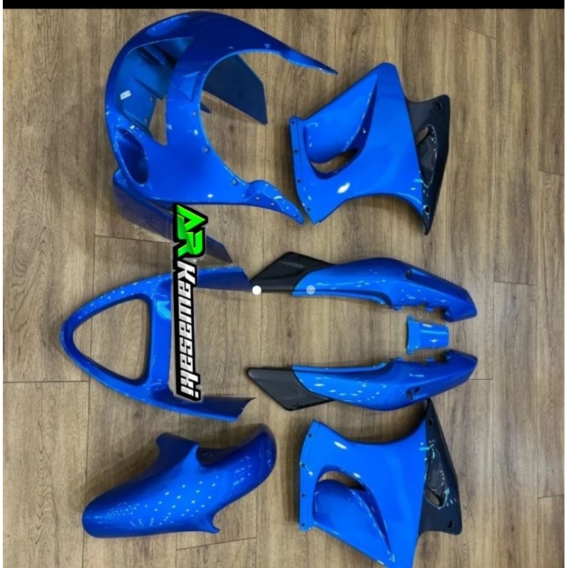 Cover body set biru ninja rr old original Kawasaki