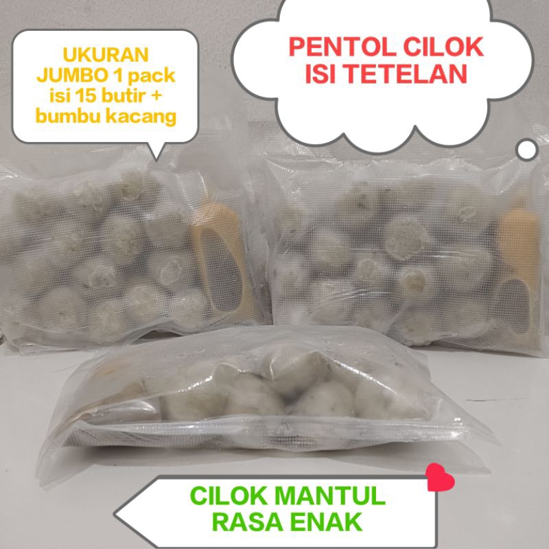 

PENTOL CILOK ISI TETELAN SAPI BUMBU KACANG JUMBO