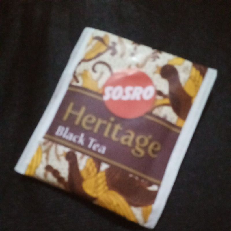 

Sosro heritage black tea 1 sachet .....