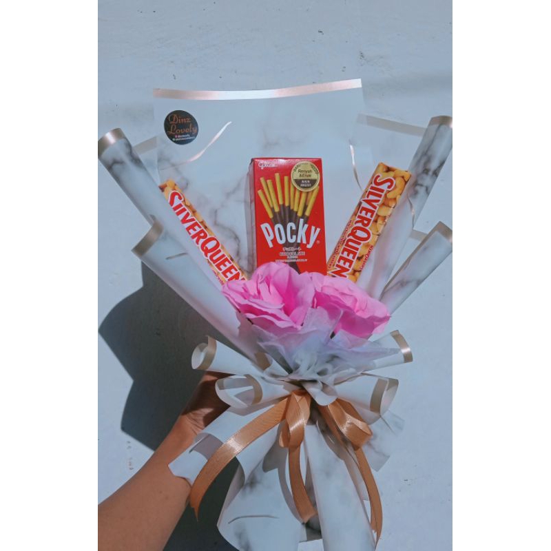 

Buket silverqueen mix pocky