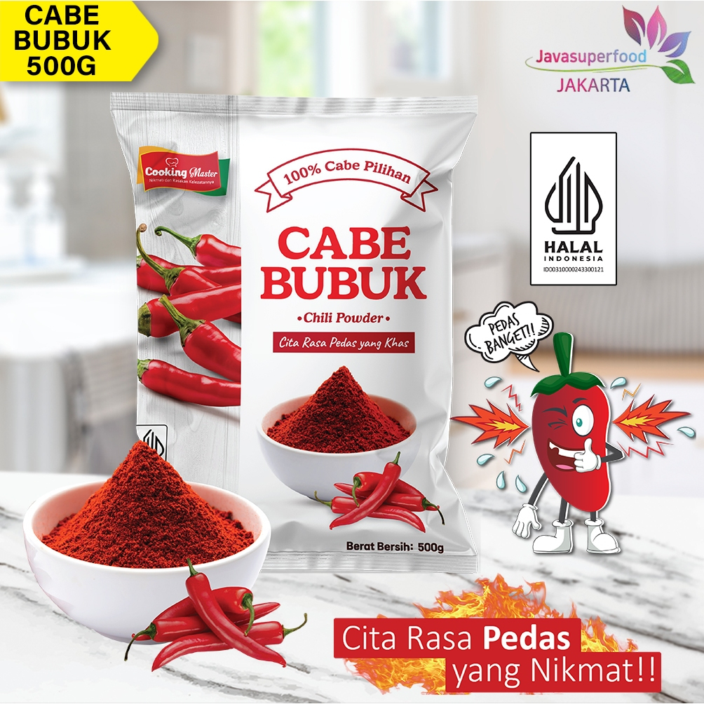

Bubuk Cabe 500gr Cooking Master / Cabe Bubuk / Chili Powder / Pedas / AIDA