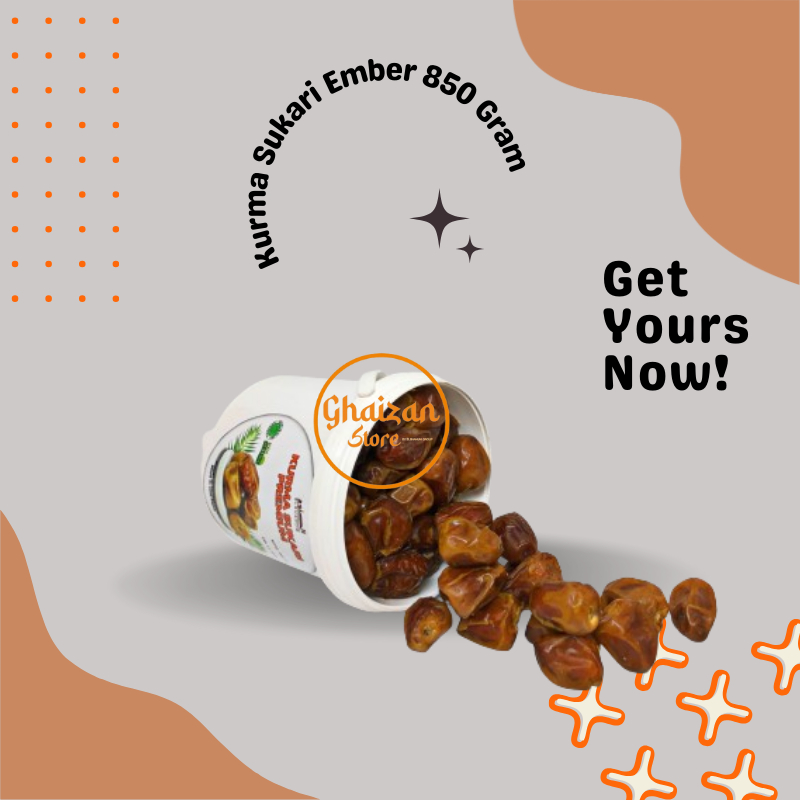 

[ COD ] Kurma SUKARI Ember Al-Qossim 850 Gram / Sukkari Ember Premium Kualitas 100% SUPER PREMIUM