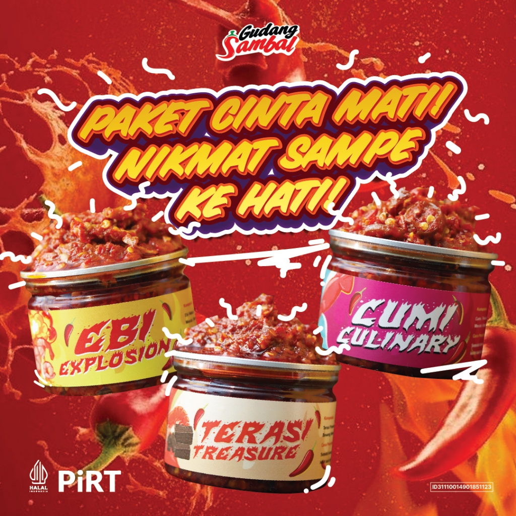 

Special Bundling Sambal Terasi , Cumi , Ebi - Gudang Sambal