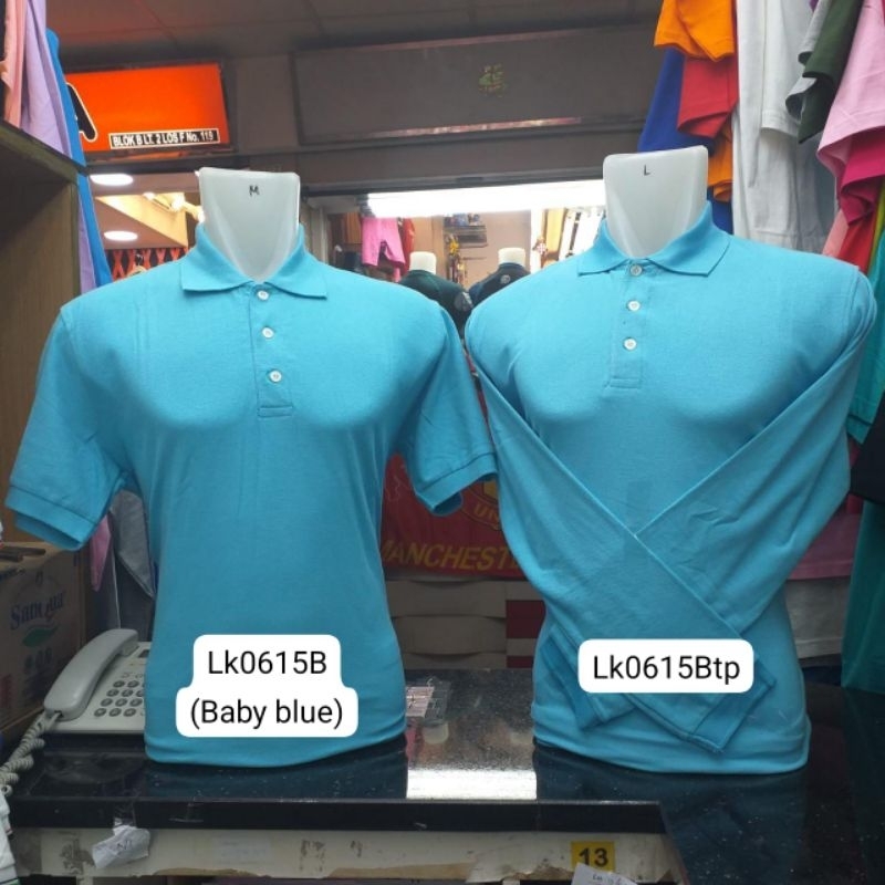 kaos kerah polo premium baby blue polos 607 pratama