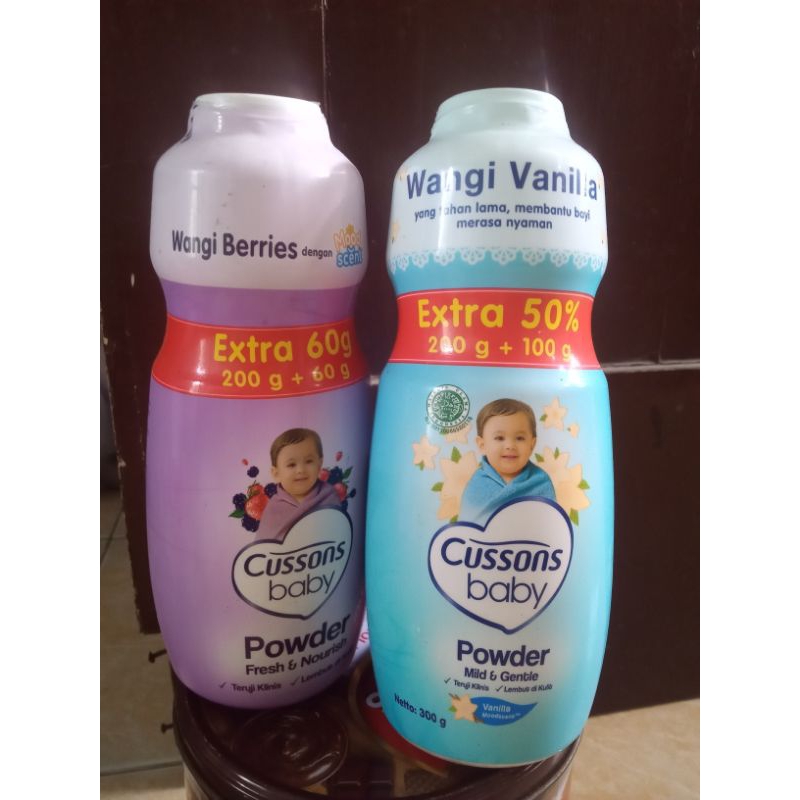 bedak bayi Cussons 200+100 gr