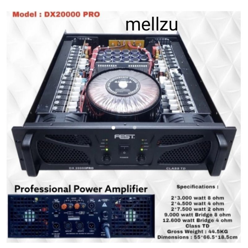 POWER FEST DX 20000 PRO Amplifier Fest DX20000 PRO Class TD