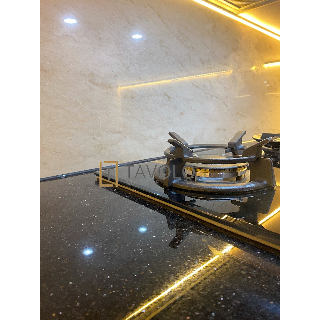 Kitchen Set Marble Granit | Marmer Granit Import | Blackgold | Hitam