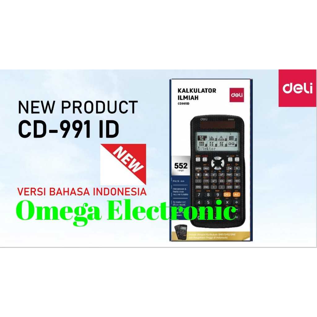 

Deli CD-991ID Scientific Calculator FX CD 991 ID Kalkulator Ilmiah