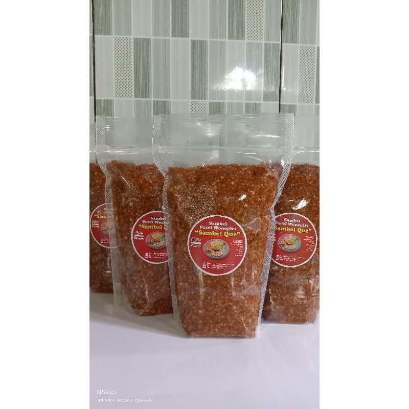 

Sambel Pecel Wonogiri "SAMBEL QUE" kacang oven 1kg.