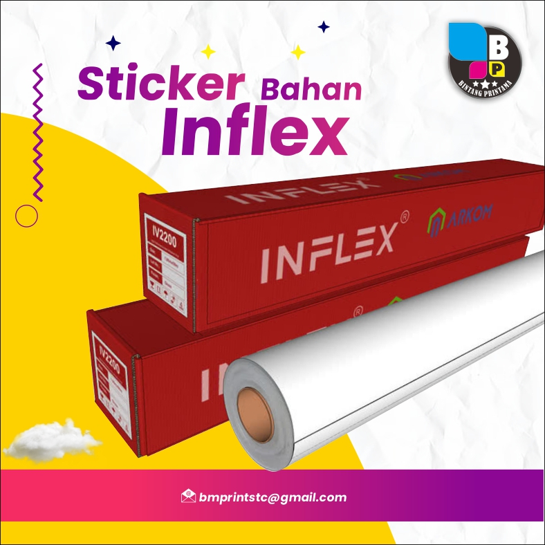 

CETAK STICKER INDOOR BAHAN INFLEX ROLL METERAN (FILE SIAP CETAK)