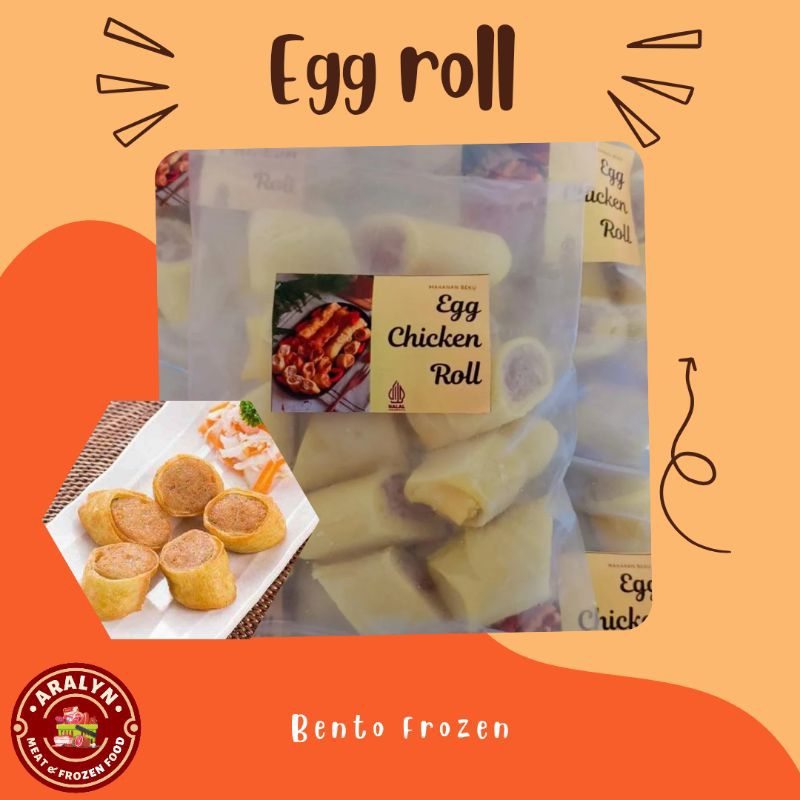 

EGG ROLL AYAM GULUNG CHICKEN ROLL BENTO FROZEN BEKAL PRAKTIS SAHUR PRAKTIS FROZEN FOOD RAMADHAN