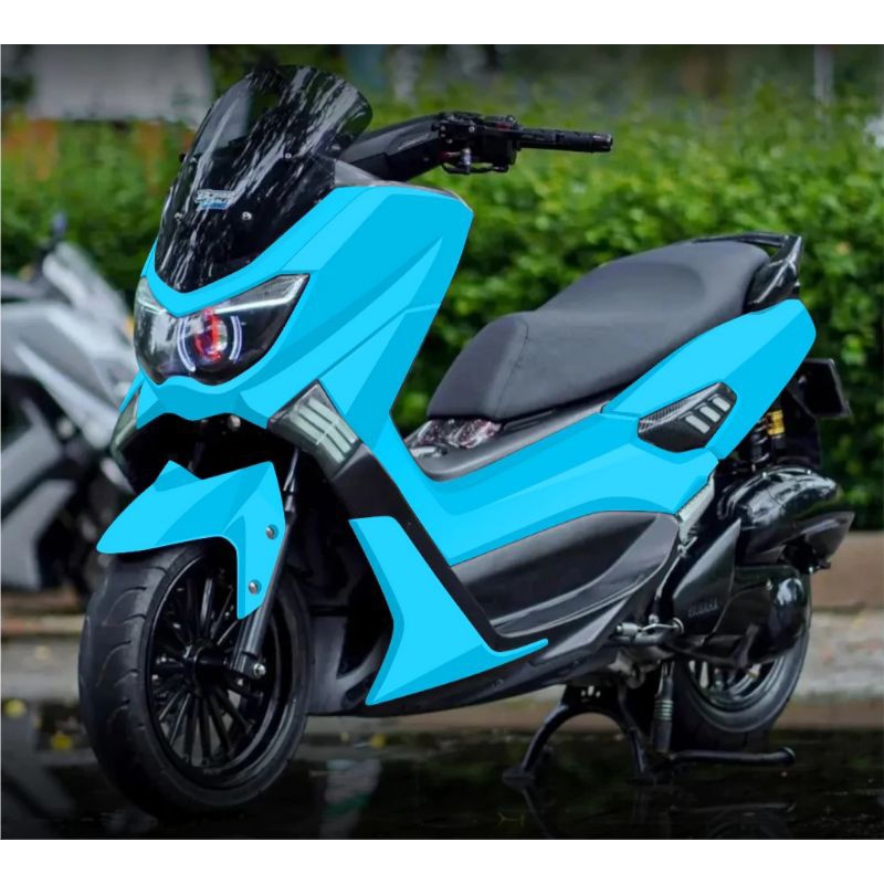 stiker decal nmax old polos full body warna sky blu