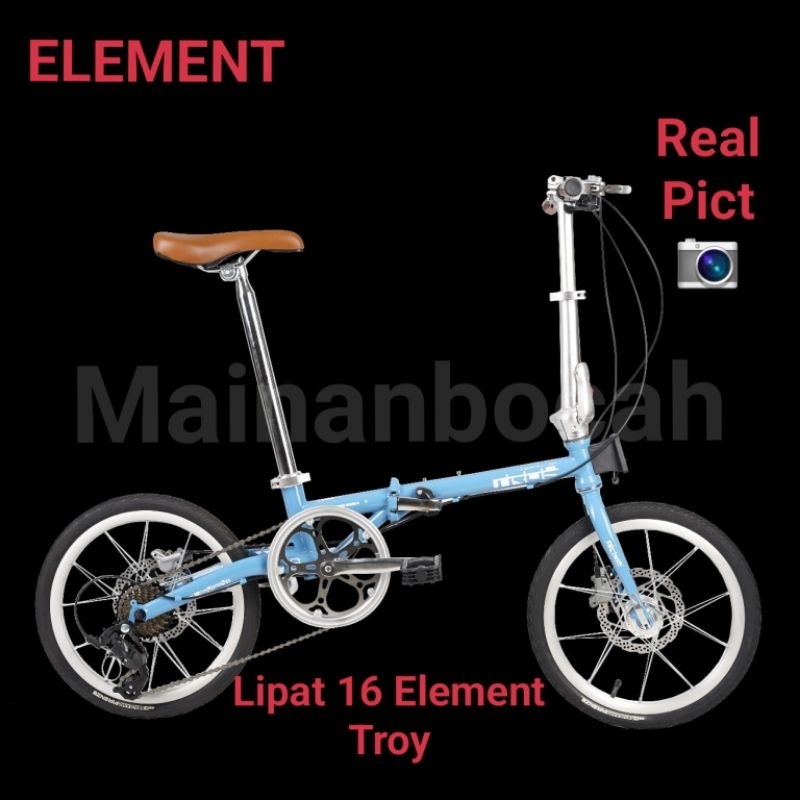 TERMURAH Sepeda lipat 16 element troy 8 sp element troy 16