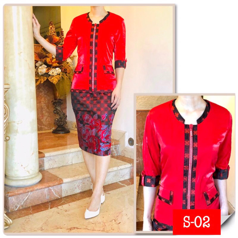Pakaian kantor sisters . Setelan blazer wanita premium. Blazer wanita motif premium. Setelan blazer 