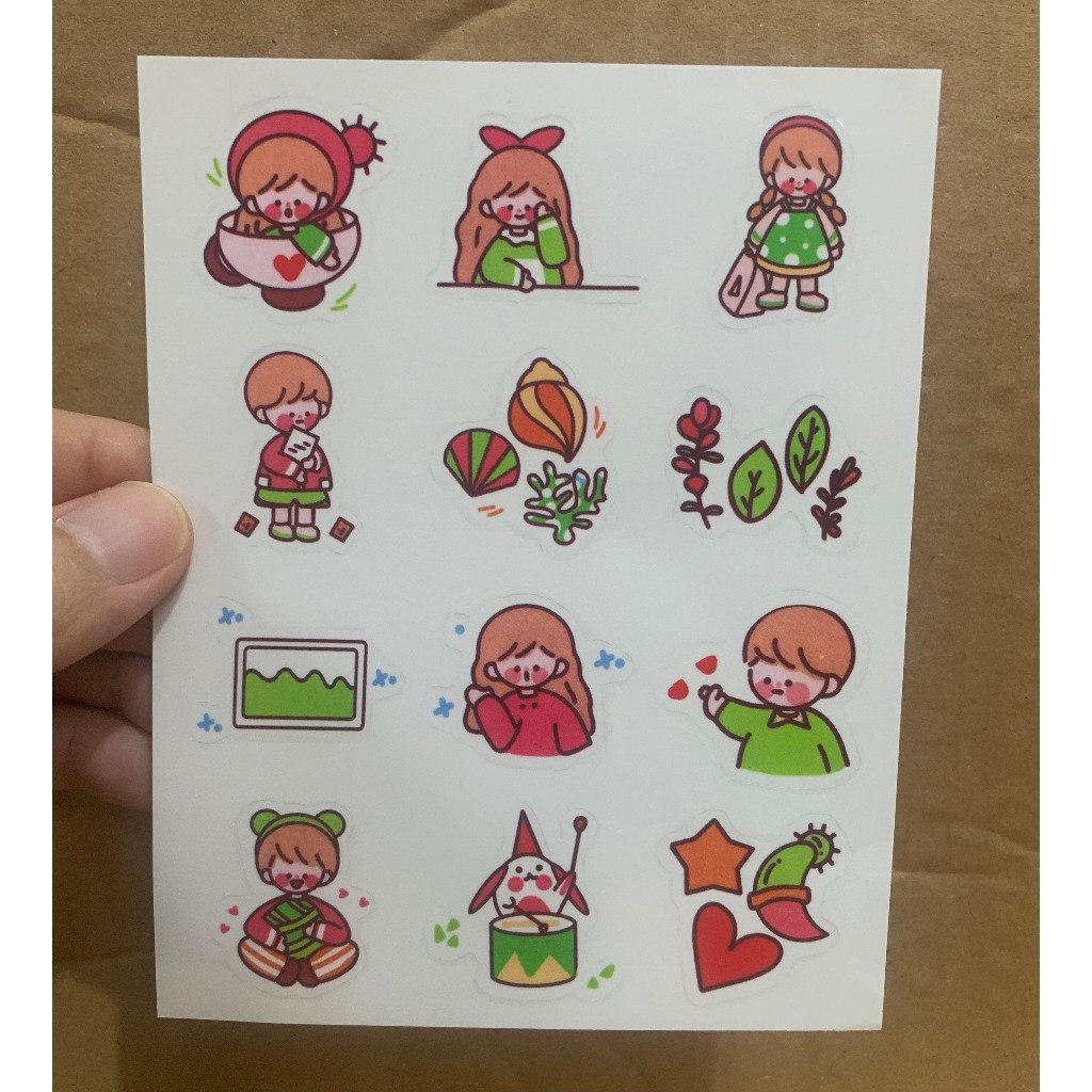 

STICKER TRANSPARAN BOY & GIRL SCRAPBOOK DIARY JOURNAL BUJO DIY