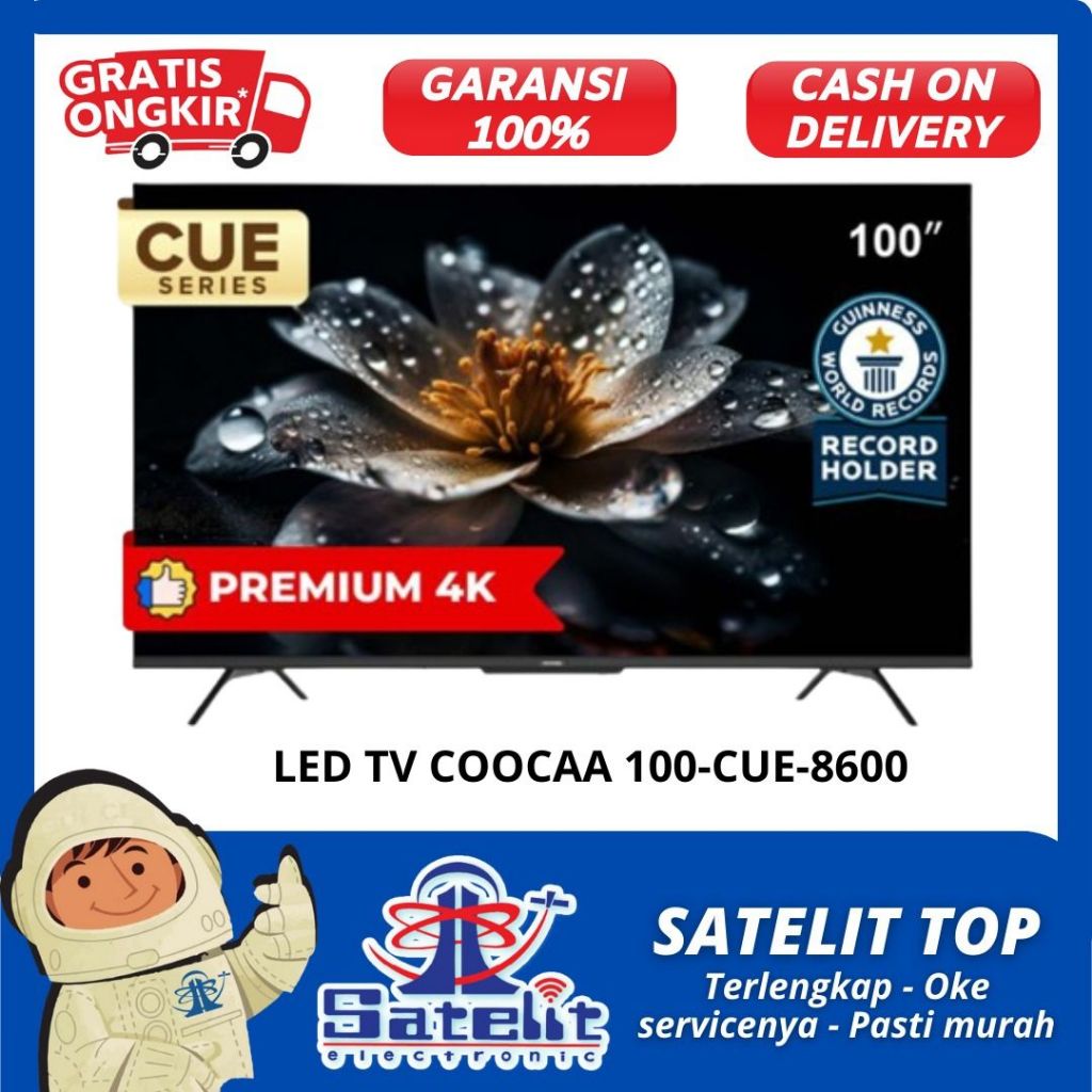 LED TV / TELEVISI 100INCH COOCAA 100-CUE-8600