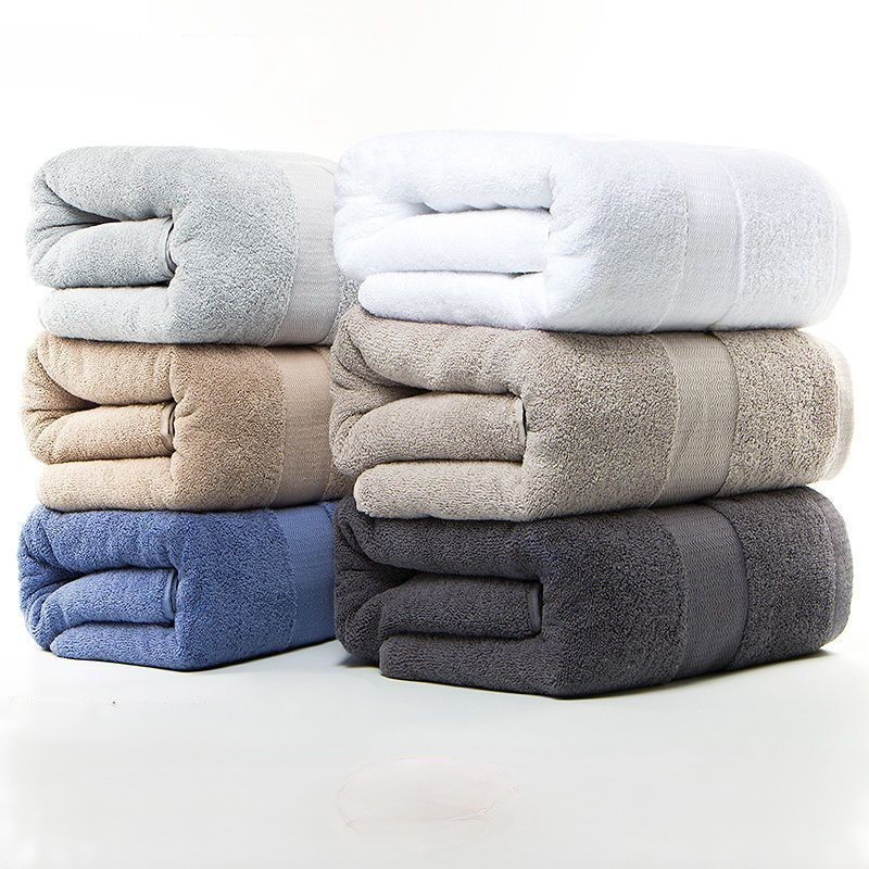 Handuk Mandi Dewasa Tebal Cotton 100% 70x140cm Daya Nyerap Air Tinggi Berkualitas