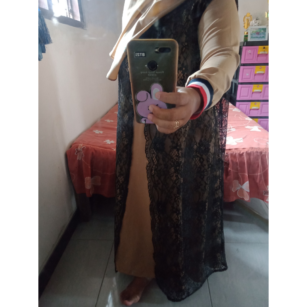 outer brokat jumbo LD 130 sampai 140cm Panjang 120cm