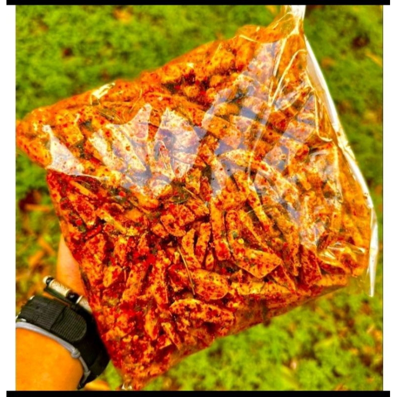 

Basreng stik pedas aroma daun jeruk berat 500 gram