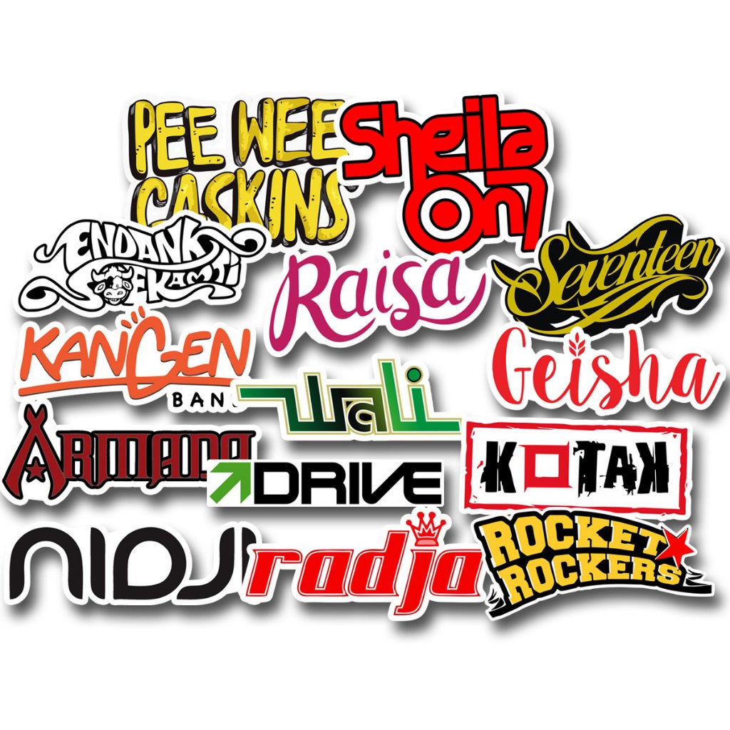 

STICKER PACK BAND POP INDONESIA - SHEILA ON 7 / KANGEN BAND / RAISA / ROCKET ROCKERS / NIDJI / RADHA / ARMADA