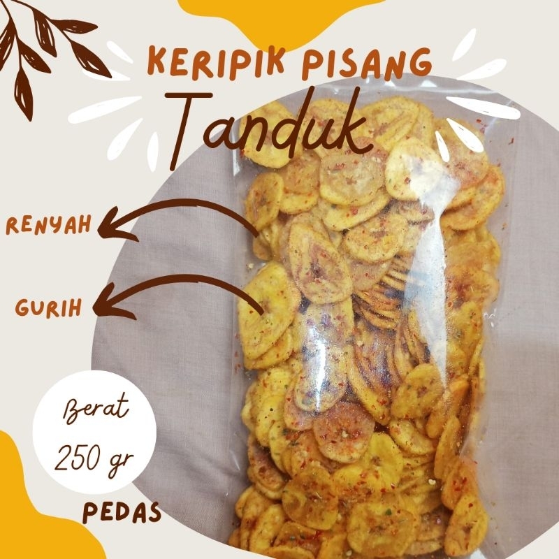

250 gr - Keripik Pisang Tanduk Pedas