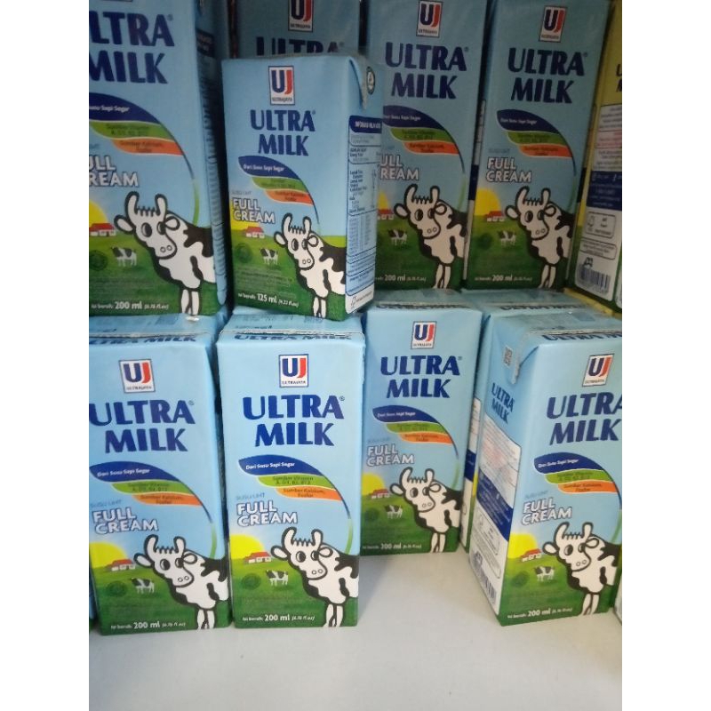 

susu ultra milk rasa full cream 200ml