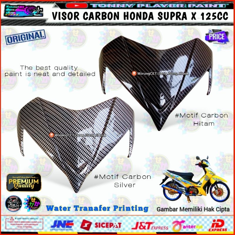 Visor Karbon Honda Supra X 125 Carbon