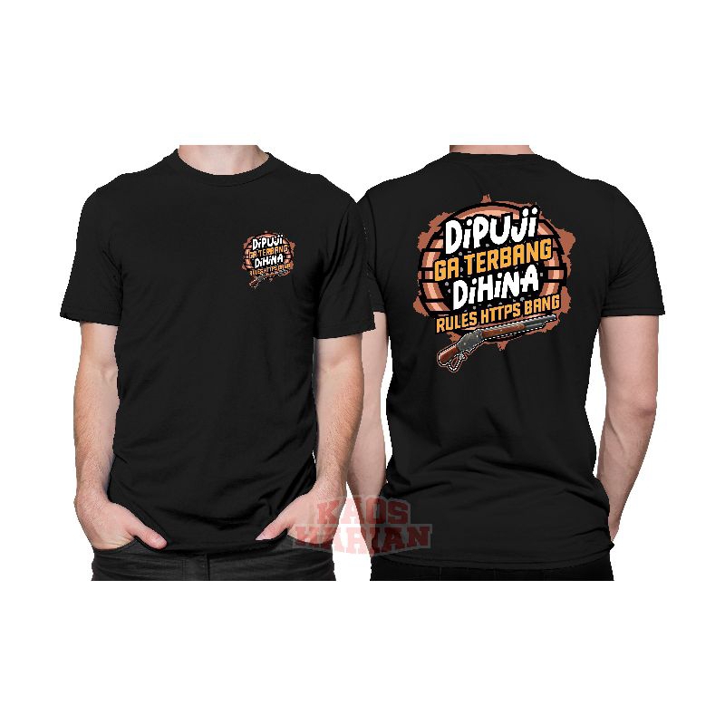 T-SHIRT KAOS DIPUJI GA TERBANG DIHINA RULES HT2PS BANG VERSI SG KAYU FF
