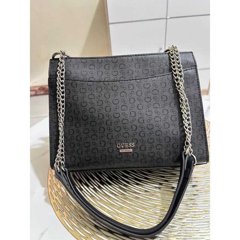 Tas Gs Premium tali rantai anti karat warna abu size 25cm