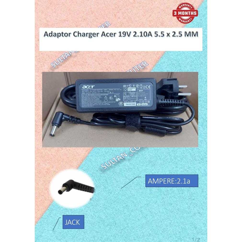 Adaptor Charger Acer 19V 2.10A 5.5 x 2.5 MM