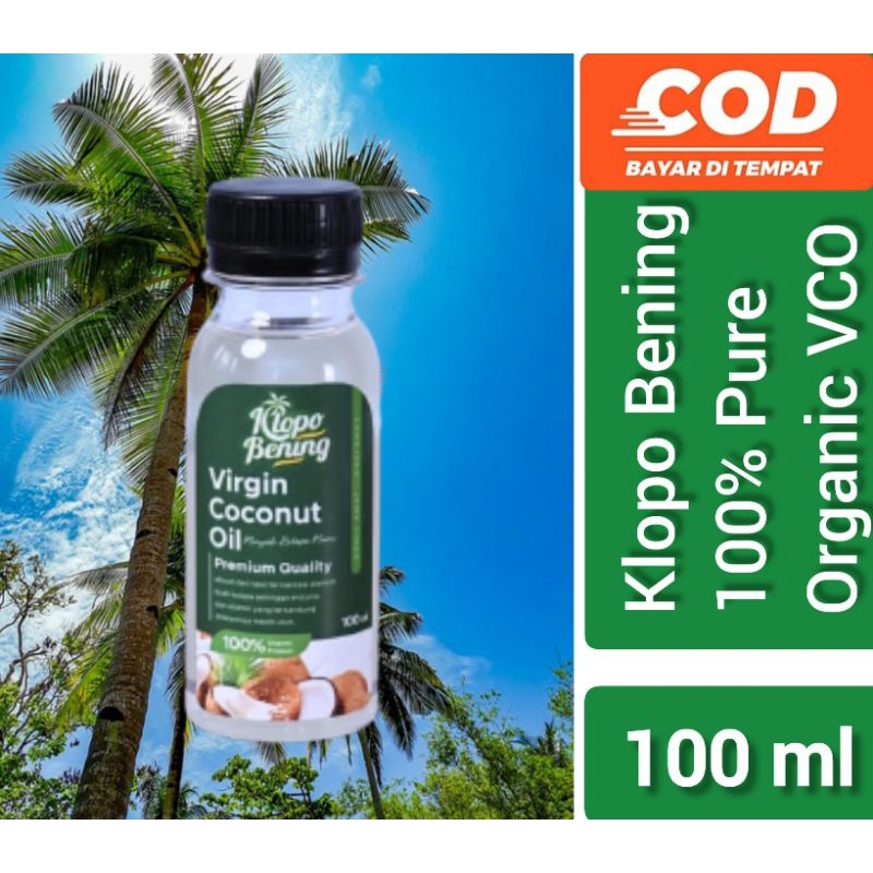 

VCO Virgin Coconut Oil 100ml - Minyak Kelapa Murni Konsumsi 100 ml Klopo Bening