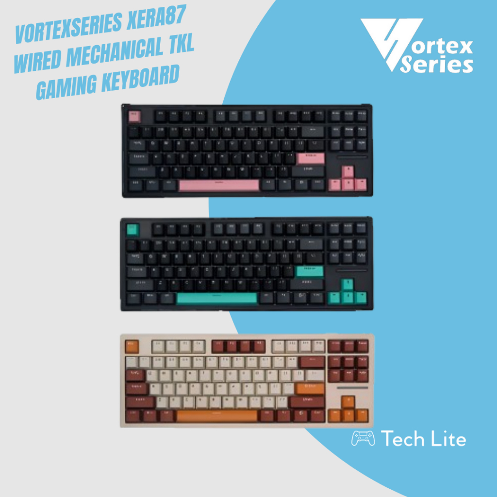 VortexSeries Xera87 wired mechanical tkl gaming keyboard