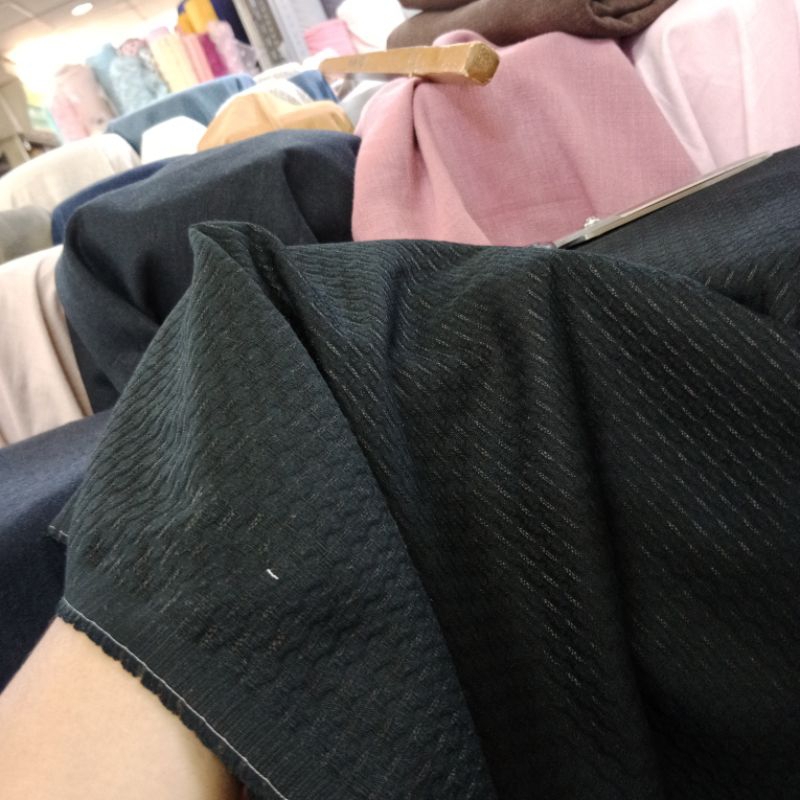 BAHAN KAIN KATUN SULAM_POLOSAN HARGA (METER)