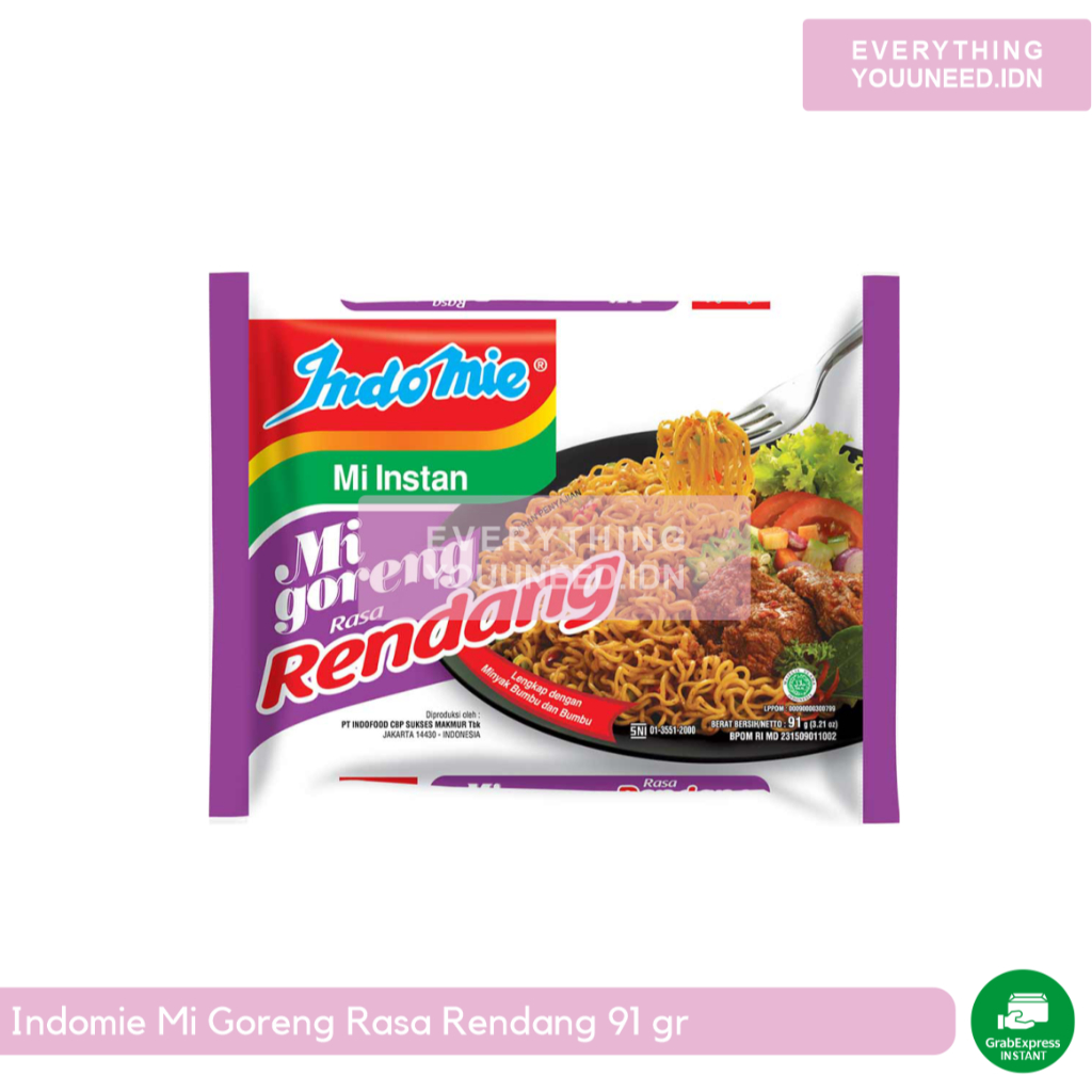 

Indomie Mi Goreng Rasa Rendang 91 gr