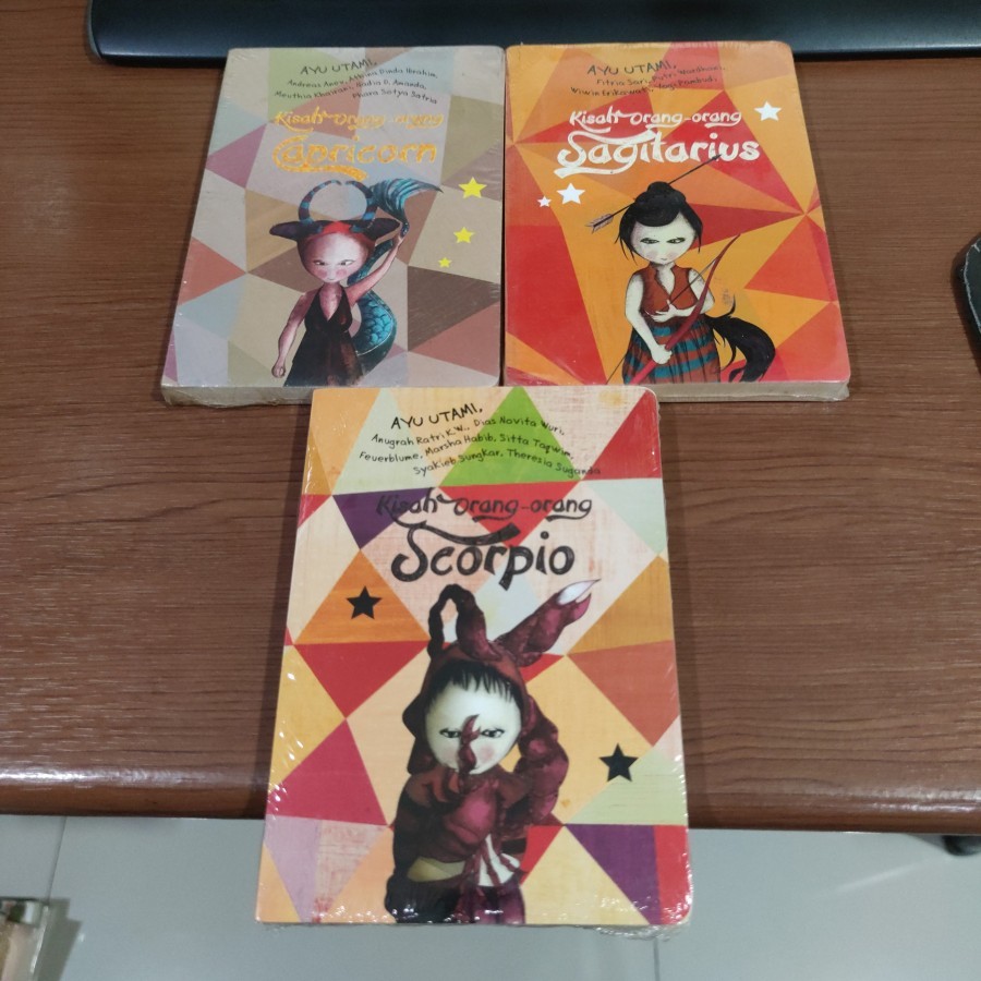 BARU ORIGINAL - Paket Buku Kisah Orang Scorpio Sagitarius Capricorn - Ayu Utami Dkk