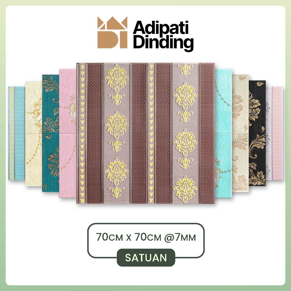 WALLPAPER 3D FOAM MOTIF BATIK BATIK AESTETIC